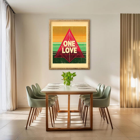Posterizer 1 pcs-One Love Poster ,Jamaican Bob Marley Poster-Musical Art Collection-Motivational & Inspirational Art-Decor for Home & Office- unfr...